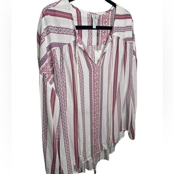 NWT Katherine Barclay Long Sleeve Boho Flowy Top Size Small - Picture 5 of 11